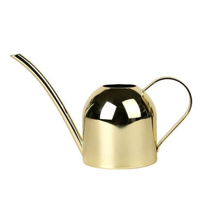 500ML Stainless Steel Long Mouth Watering Pot Green Plant Watering Can Golden Watering Kettle Small Watering Gardening Tools