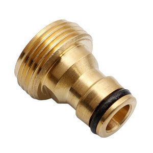 Golden Yellow Pure Brass Faucets Standard Connector Washing Machine Quick Connect Fitting Pipe Connections Hose