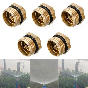 1pc Drip Agricultural Sprayer Nozzle Golden Brass Fountain Nozzle Sprinklers Head for Garden Lawn Watering